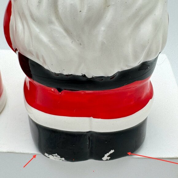 Vintage Mr. & Mrs. Santa Claus Salt & Pepper Shakers Ceramic Christmas Decor - Picture 10 of 10